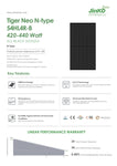 5,1 KWp Inselsolaranlage 12 xJinko JKM425N-54HL4-B+Growatt SPF 5000 ES Off-Grid