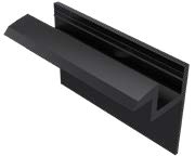 schwarz eloxiert Endklemmen für gerahmte Module Höhe 30mm AluF25 L=70mm A=30mm