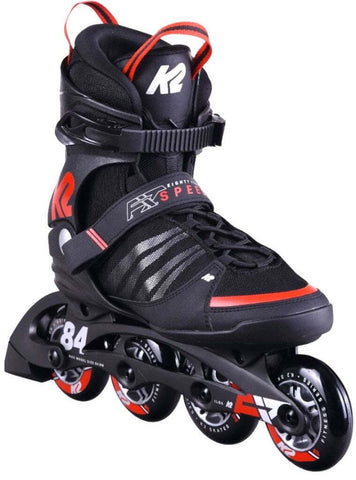 K2 F.I.T. 84 Speed Alu Man Inline Skates 40,5 black/red